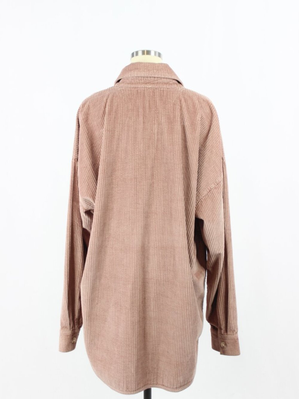Aritzia GROUP BY BABATON Graydon Dusty Pink Cotton Corduroy Shirt Jacket, Size L - Picture 3 of 15
